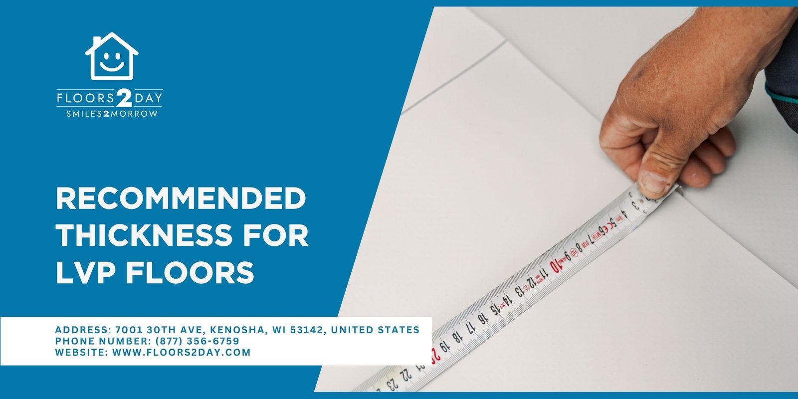 recommended thickness for LVP